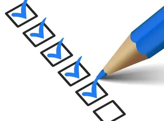Checklist para resina epóxica