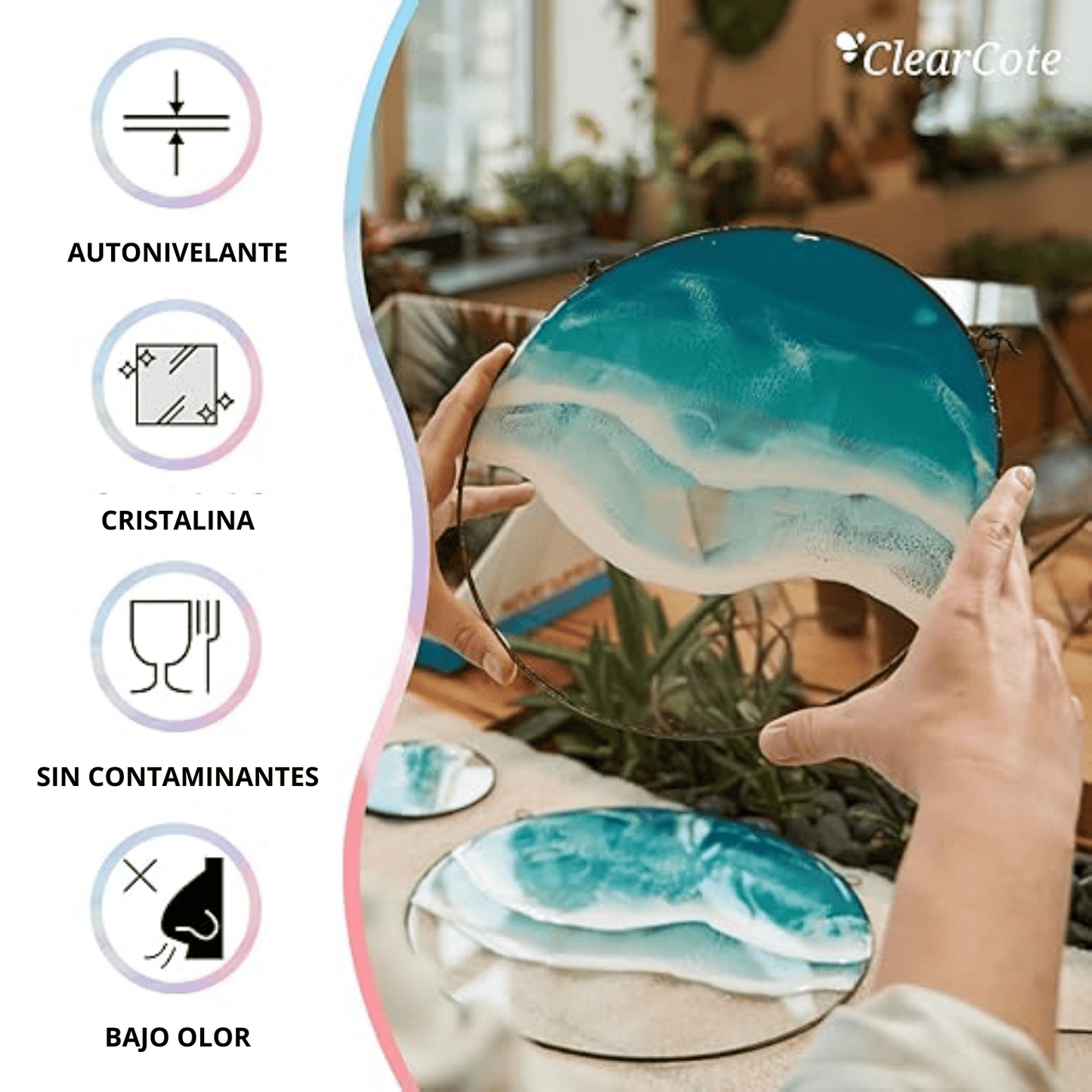 Resina epóxica premium fast / Tipo química / Secado 5hrs / Relación 2:1 / Kit de 1Kg, 3Kg, 6Kg, 15Kg y 30Kg - Brillo Nativo