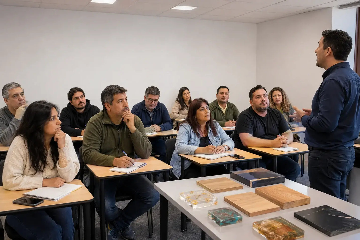 Curso grupal teórico resina epoxy