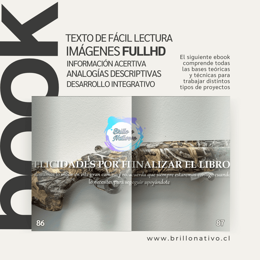 Ebook hidroimpresion toda superficie - Brillo Nativo