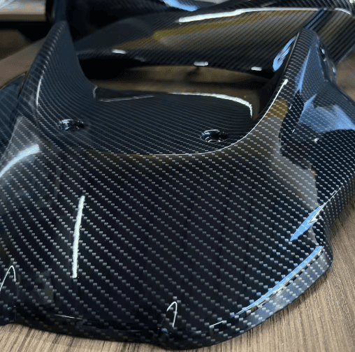 Lámina de PVA para hidroimpresion / Diseño fibra de carbono / 50cm x 1mt / Inodoro, no tóxico - Brillo Nativo