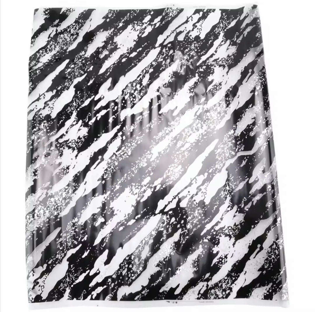 Lámina de PVA para hidroimpresion / Diseño militar / 50cm x 1mt / Inodoro, no tóxico - Brillo Nativo