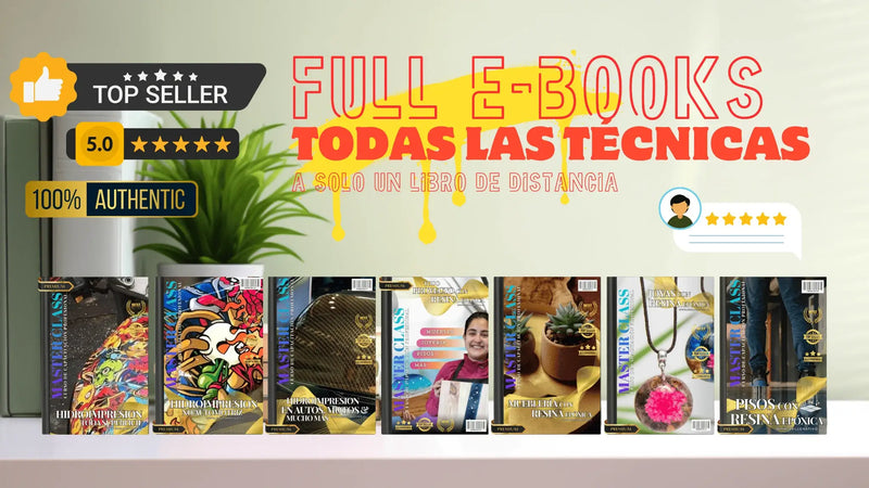 Libros de resina e hidroimpresion
