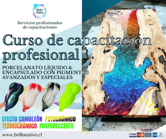 Curso con resina epóxica