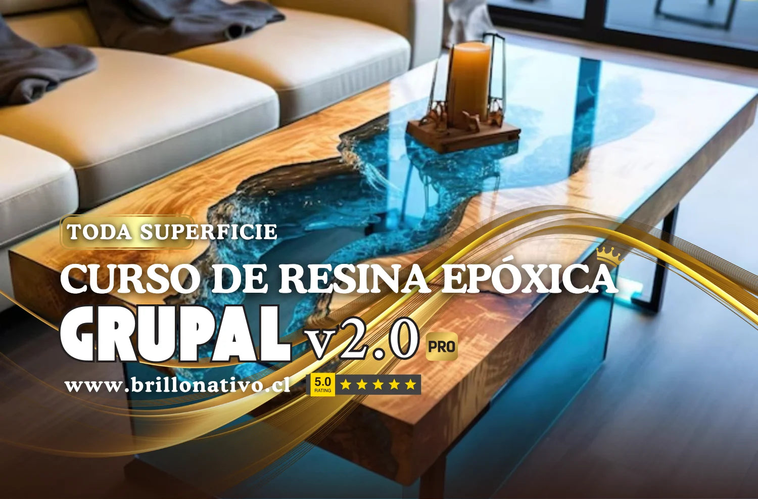 Curso de resina epóxica grupal