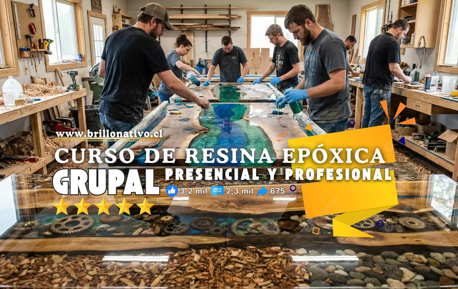 Curso de resina epóxica grupal y profesional