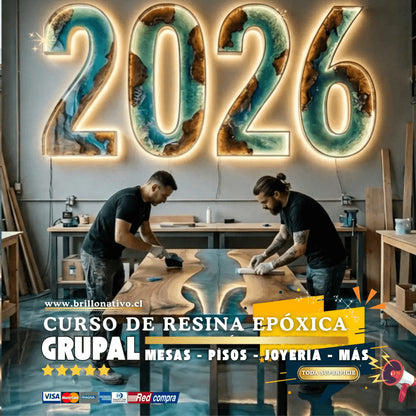 Curso grupal de resina epoxy 2026