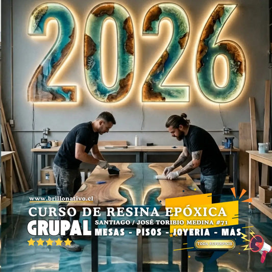 Curso grupal y personalizado de resina epóxica 2026