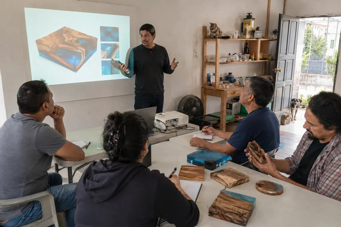 Curso personalizado en vivo de resina