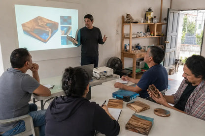 Curso personalizado en vivo de resina