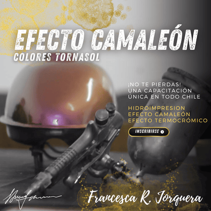 Efecto camaleon en estanque de moto