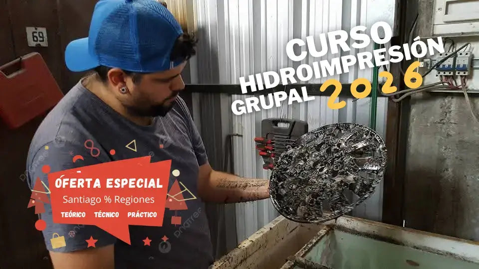 Hidroimpresion en tapas