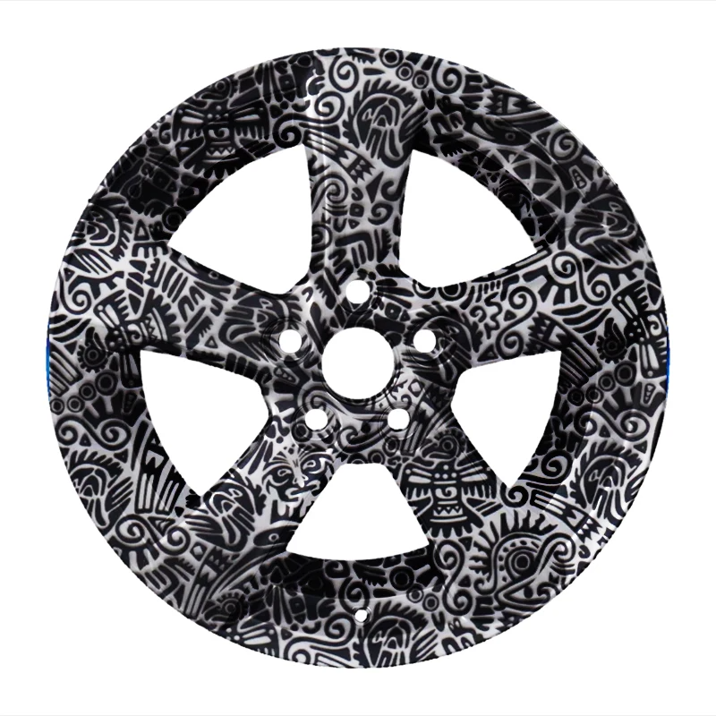 Lámina de PVA para hidroimpresion / Diseño tribal / 50cm x 1mt / Inodoro, no tóxico - Brillo Nativo