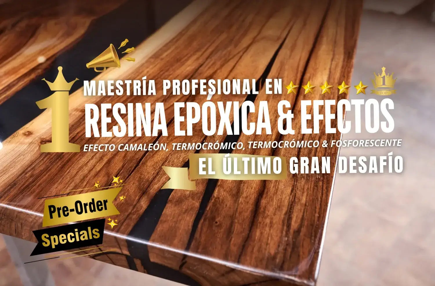 Maestría en resina epóxica
