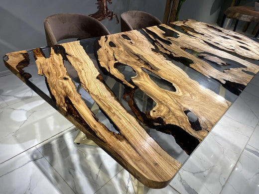 Mesa de comedor acabado cristalino 2026