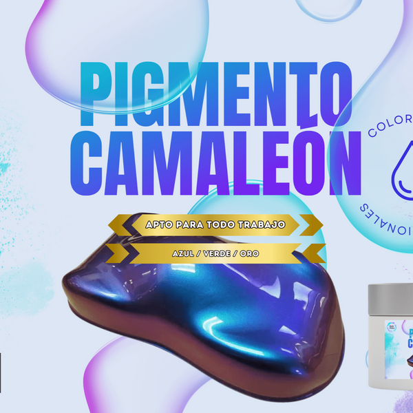 Pigmento tornasol efecto camaleón / Tipo standard / Color azul, verde y oro / 5grs, 10grs y 20grs - Brillo Nativo