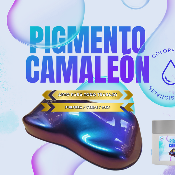 Pigmento tornasol efecto camaleón / Tipo standard / Color purpura, verde y oro / 5grs, 10grs y 20grs - Brillo Nativo