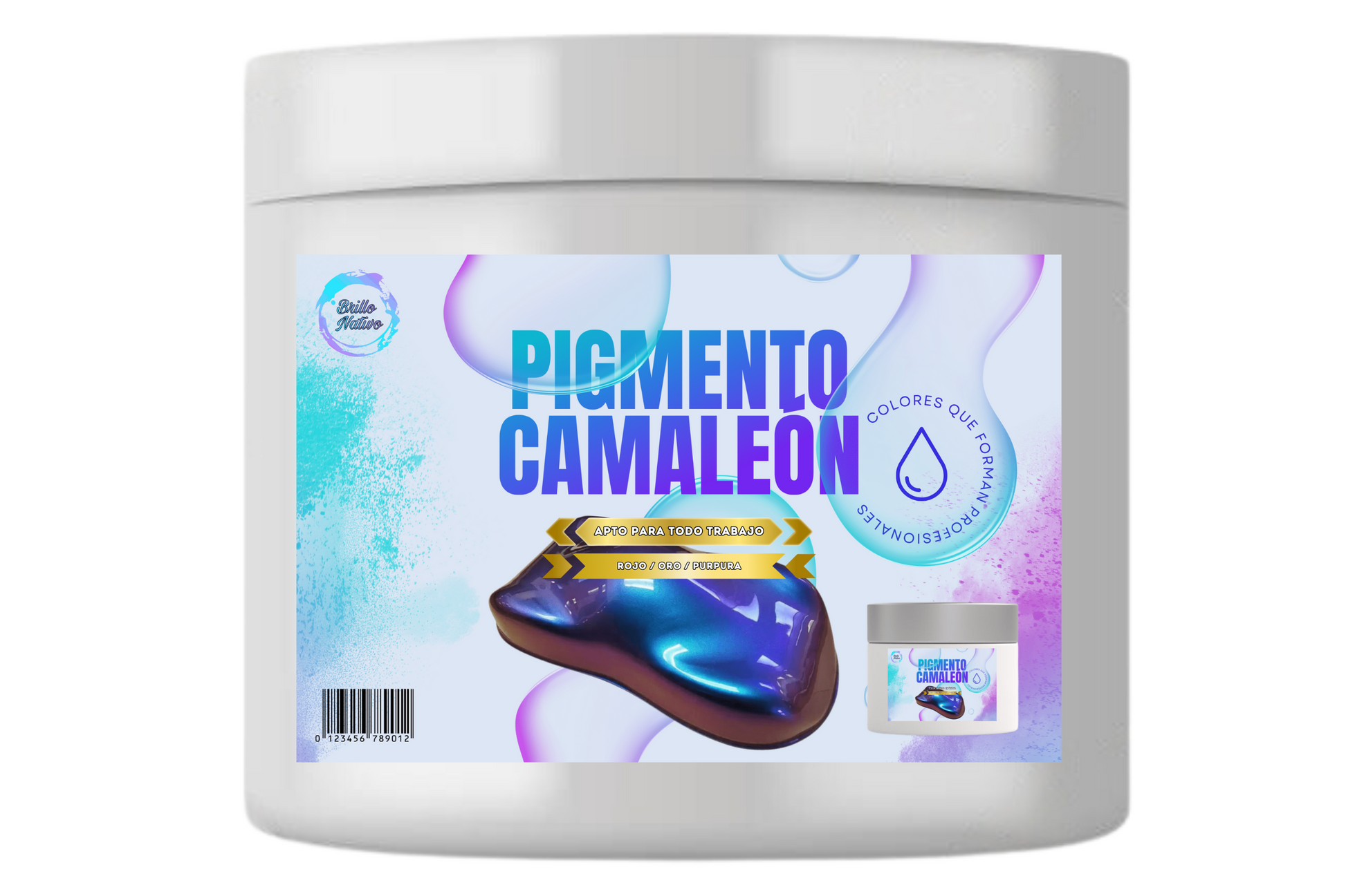 Pigmento tornasol efecto camaleón / Tipo standard / Color rojo, oro y purpura / 5grs, 10grs y 20grs - Brillo Nativo