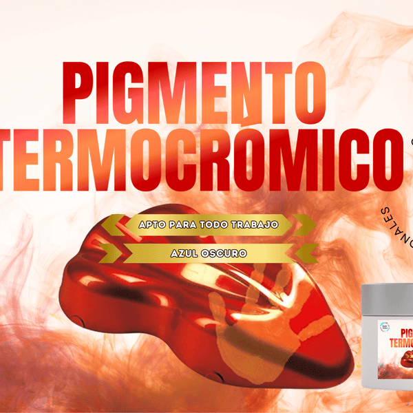 Pigmento efecto termocrómico que cambia con la temperatura / Tipo pro / Color azul a transparente / 5grs, 10grs y 20grs - Brillo Nativo